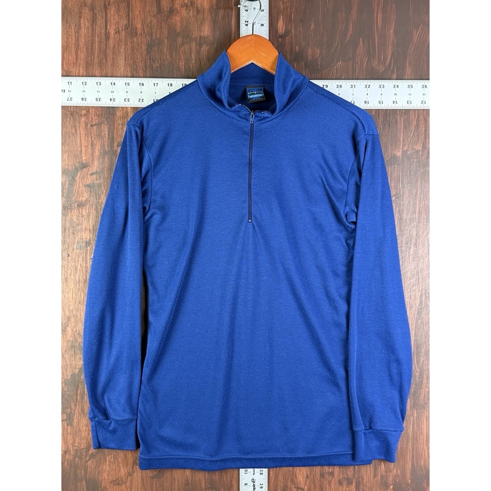 Patagonia Capilene Lightweight 1/2 Zip Baselayer Pullover Blue USA Mens‎ Medium